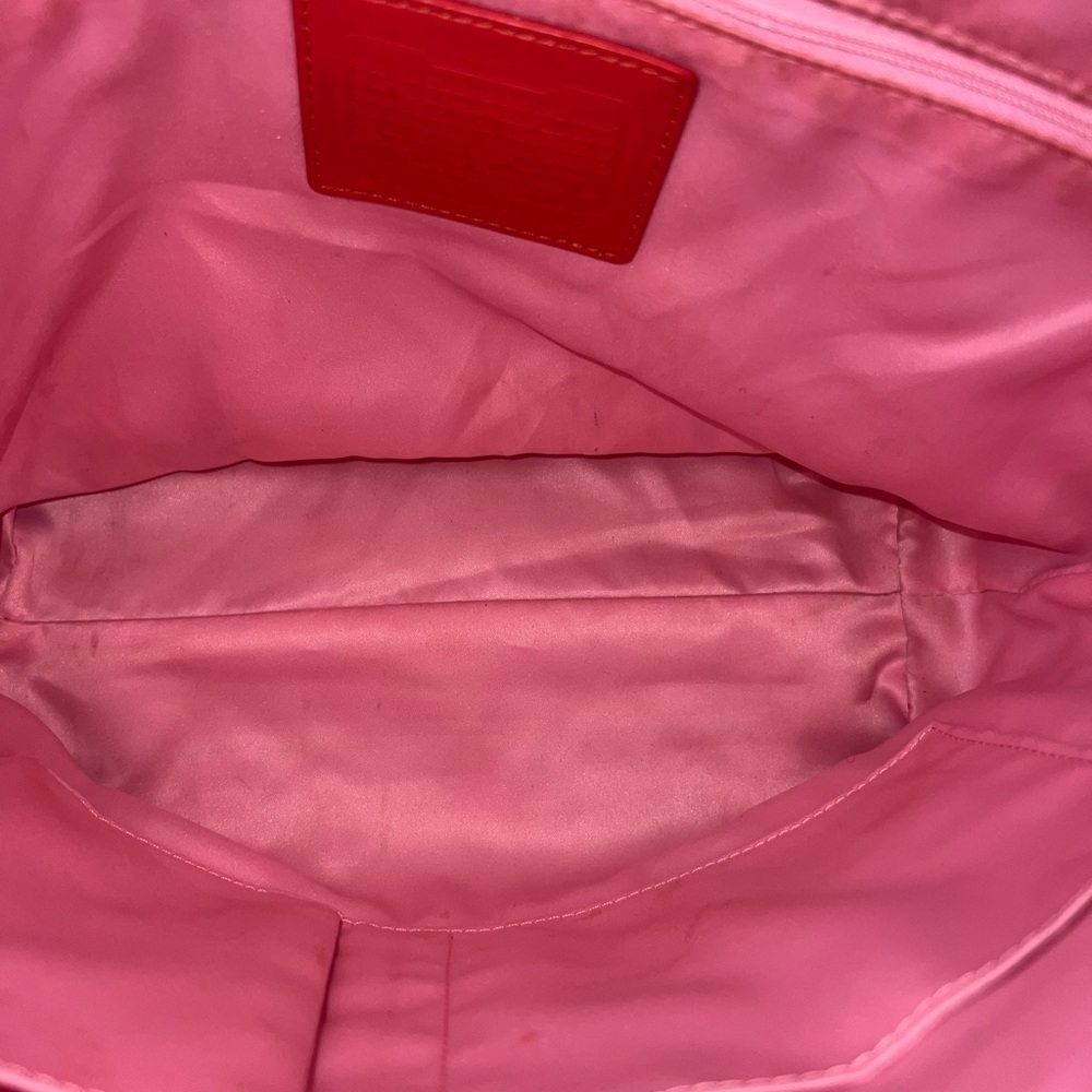 Coach Vibrant Red Leather Shoulder Bag - Picture 4 of 10
